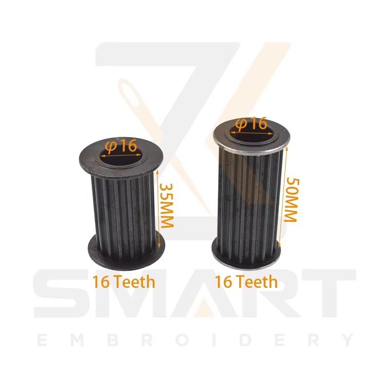 Tajima SWF apšuvuma mašīnas daļas Pulley dzelzs materiāls S5M 16 Zobi 35/50 MM 501490030S12 UN110030B000 501470050S11