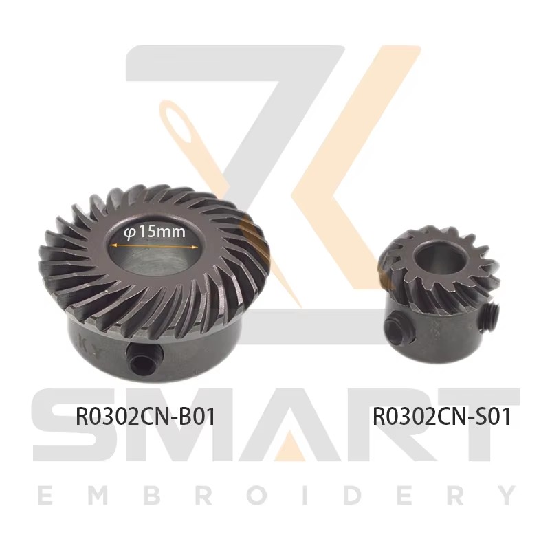 Laba kvalitāte Rotary Hook Bevel Gear 15mm caurums ķīniešu apšuvuma mašīnas daļas